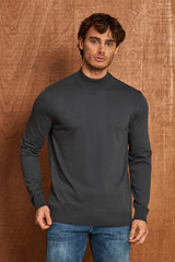 BP201 Herren Pullover mit Stehkragen – Regular Fit