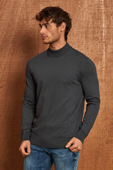 BP201 Herren Pullover mit Stehkragen – Regular Fit