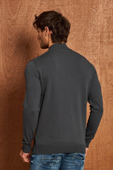 BP201 Herren Pullover mit Stehkragen – Regular Fit