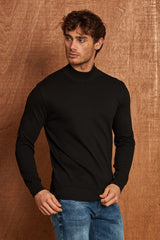 BP201 Herren Pullover mit Stehkragen – Regular Fit