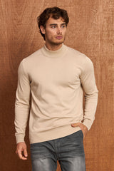 BP201 Herren Pullover mit Stehkragen – Regular Fit