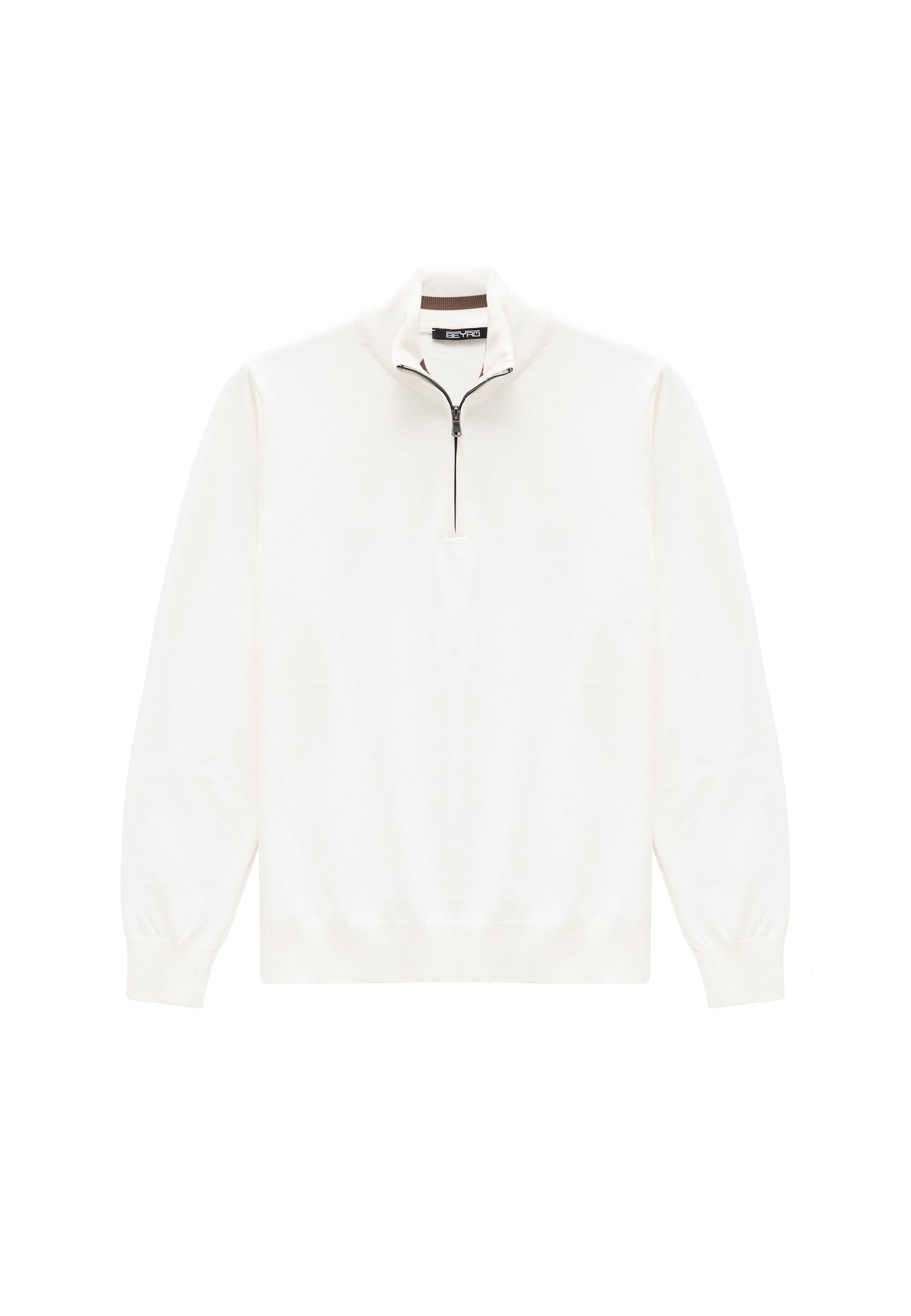 BP202 Herren Pullover mit Zipper-Kragen – Regular Fit