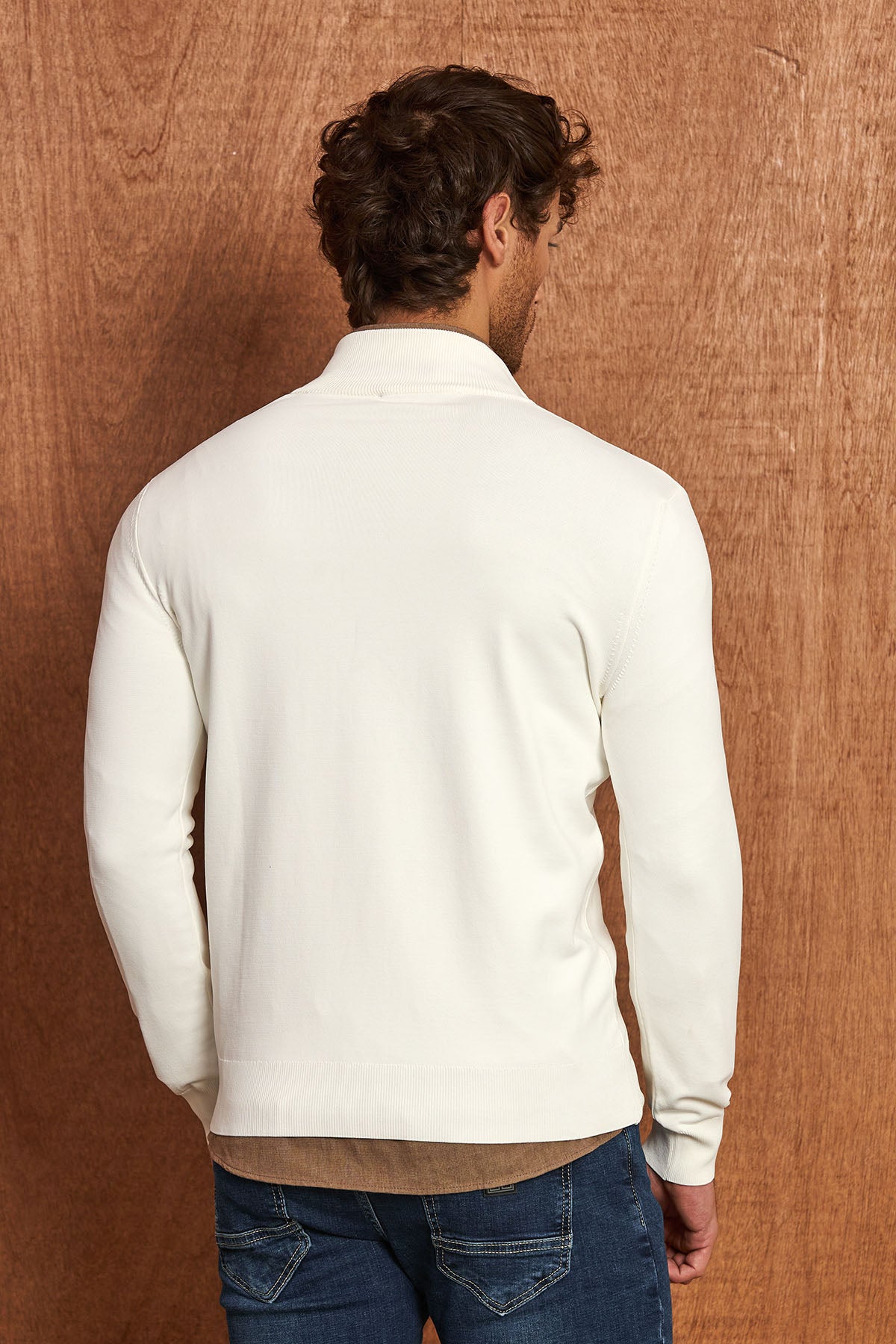 BP202 Herren Pullover mit Zipper-Kragen – Regular Fit