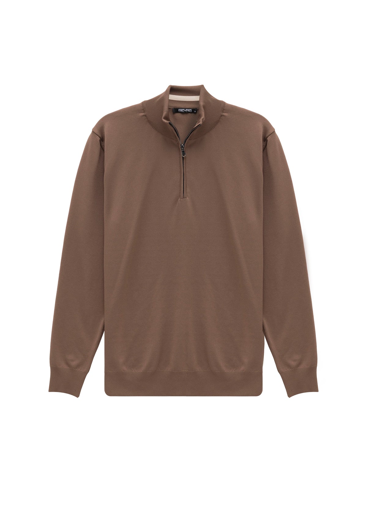 BP202 Herren Pullover mit Zipper-Kragen – Regular Fit