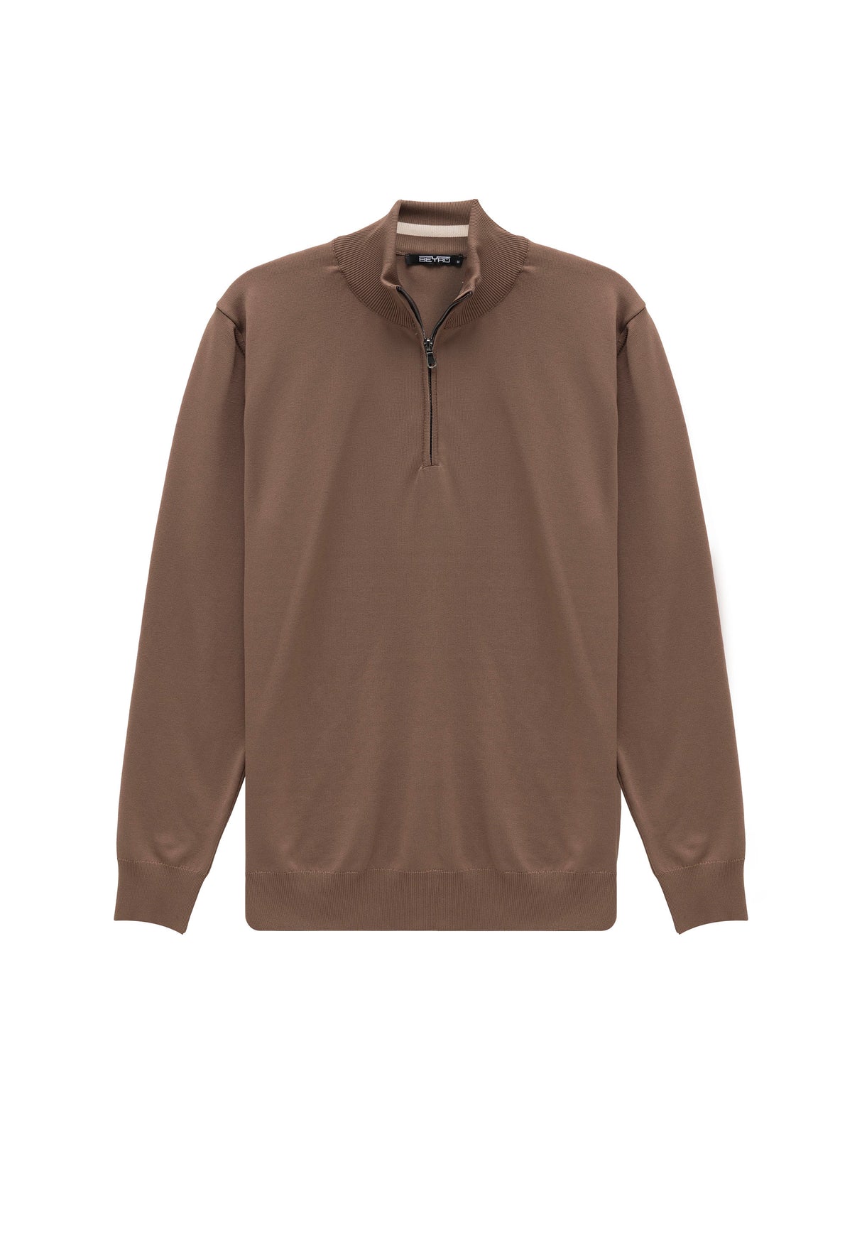 BP202 Herren Pullover mit Zipper-Kragen – Regular Fit