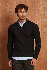 BP204 Herren Pullover mit Reißverschlusskragen – Regular Fit