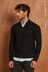 BP204 Herren Pullover mit Reißverschlusskragen – Regular Fit