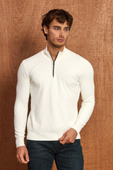 BP204 Herren Pullover mit Reißverschlusskragen – Regular Fit