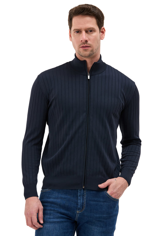 BP205 Herren Pullover mit Troyer-Kragen und Reißverschluss – Modern Fit