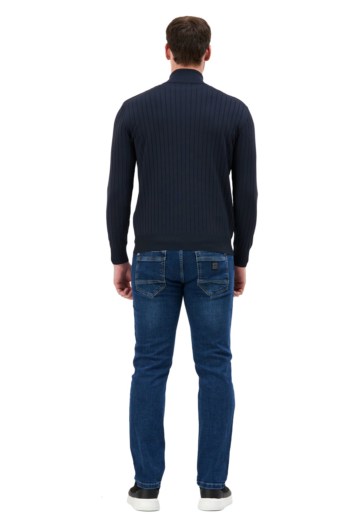 BP205 Herren Pullover mit Troyer-Kragen und Reißverschluss – Modern Fit