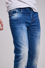 CD319B Herren bequeme Jeans mit lässiger Waschung in Regular Fit