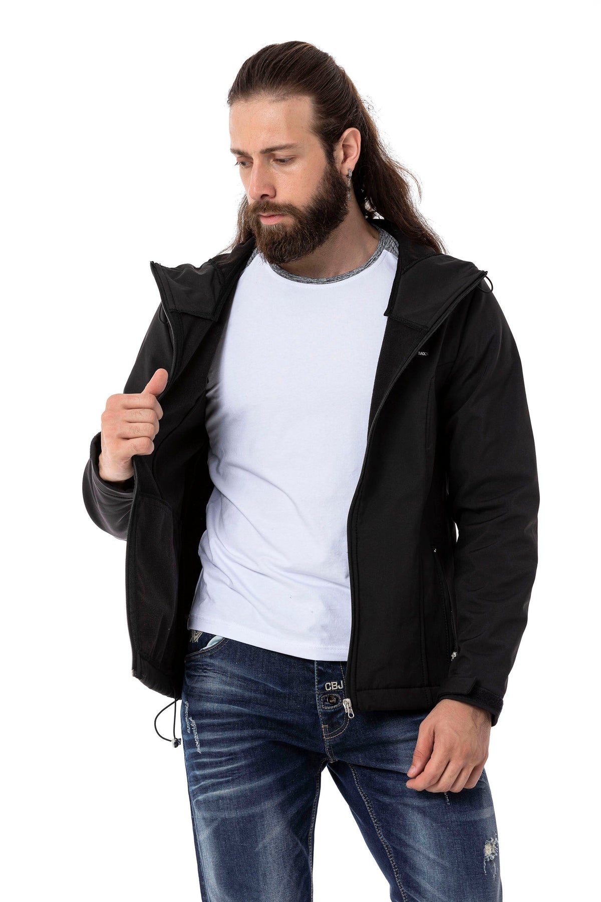 CJ285 Herren Winterjacke – mit abnehmbarer Kapuze & markanten Details