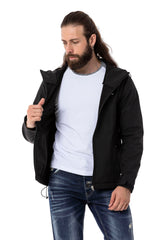 CJ285 Herren Winterjacke – mit abnehmbarer Kapuze & markanten Details