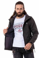 CJ285 Herren Winterjacke – mit abnehmbarer Kapuze & markanten Details