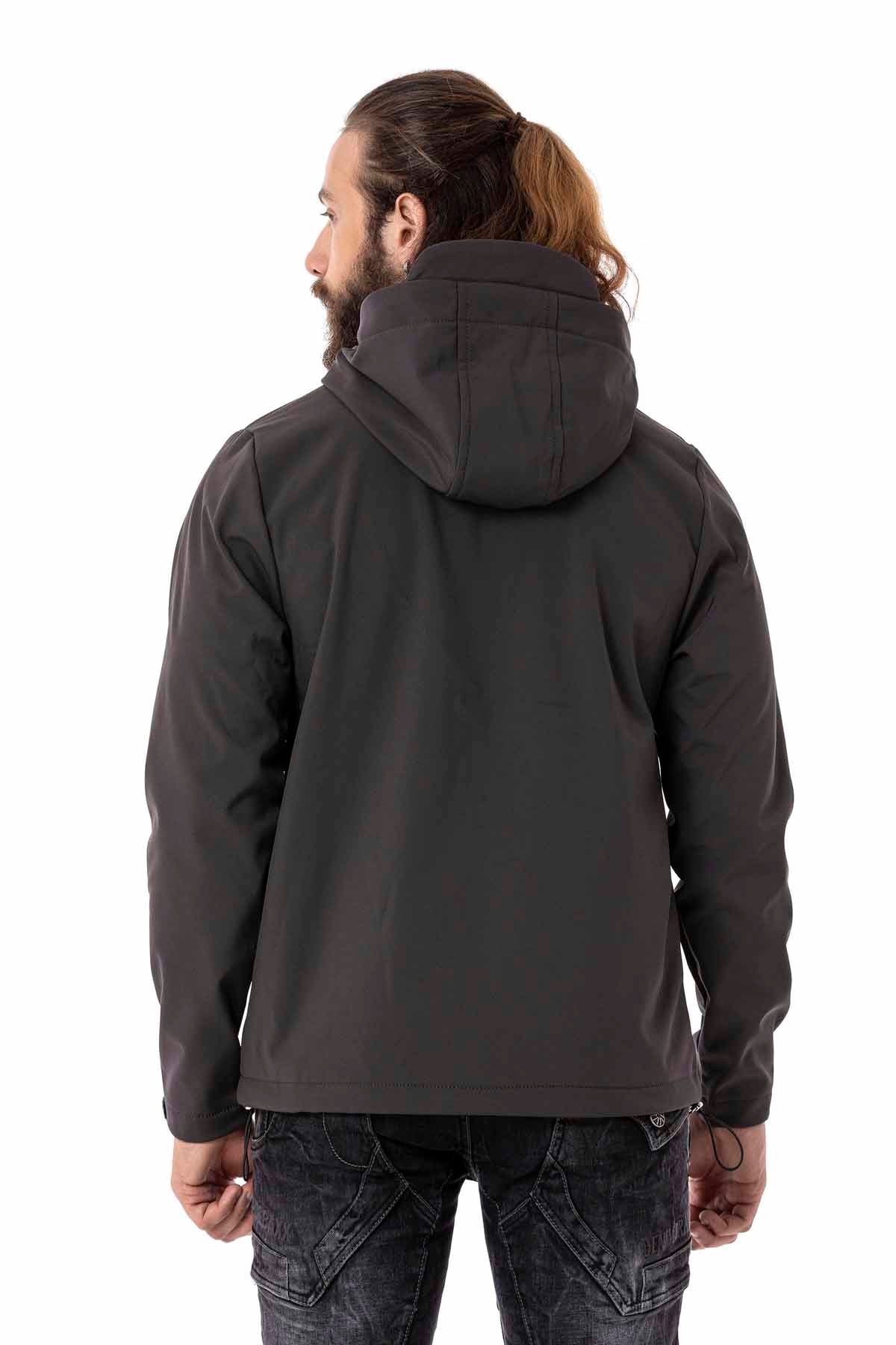 CJ285 Herren Winterjacke – mit abnehmbarer Kapuze & markanten Details