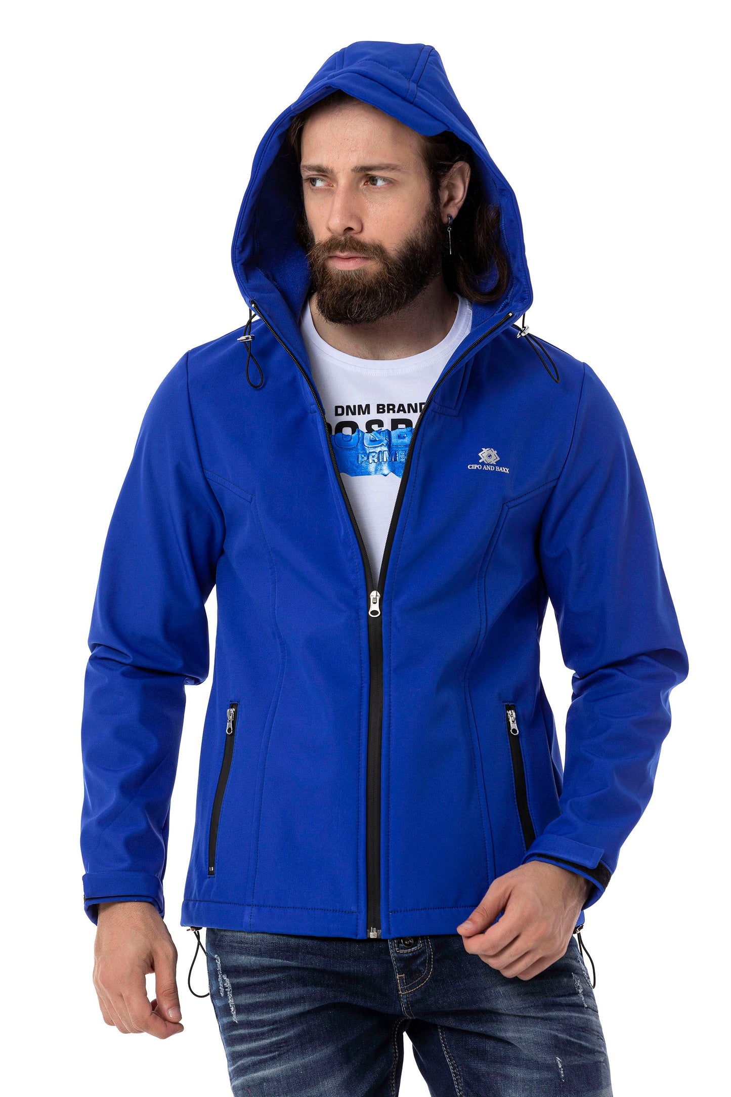 CJ285 Herren Winterjacke – mit abnehmbarer Kapuze & markanten Details