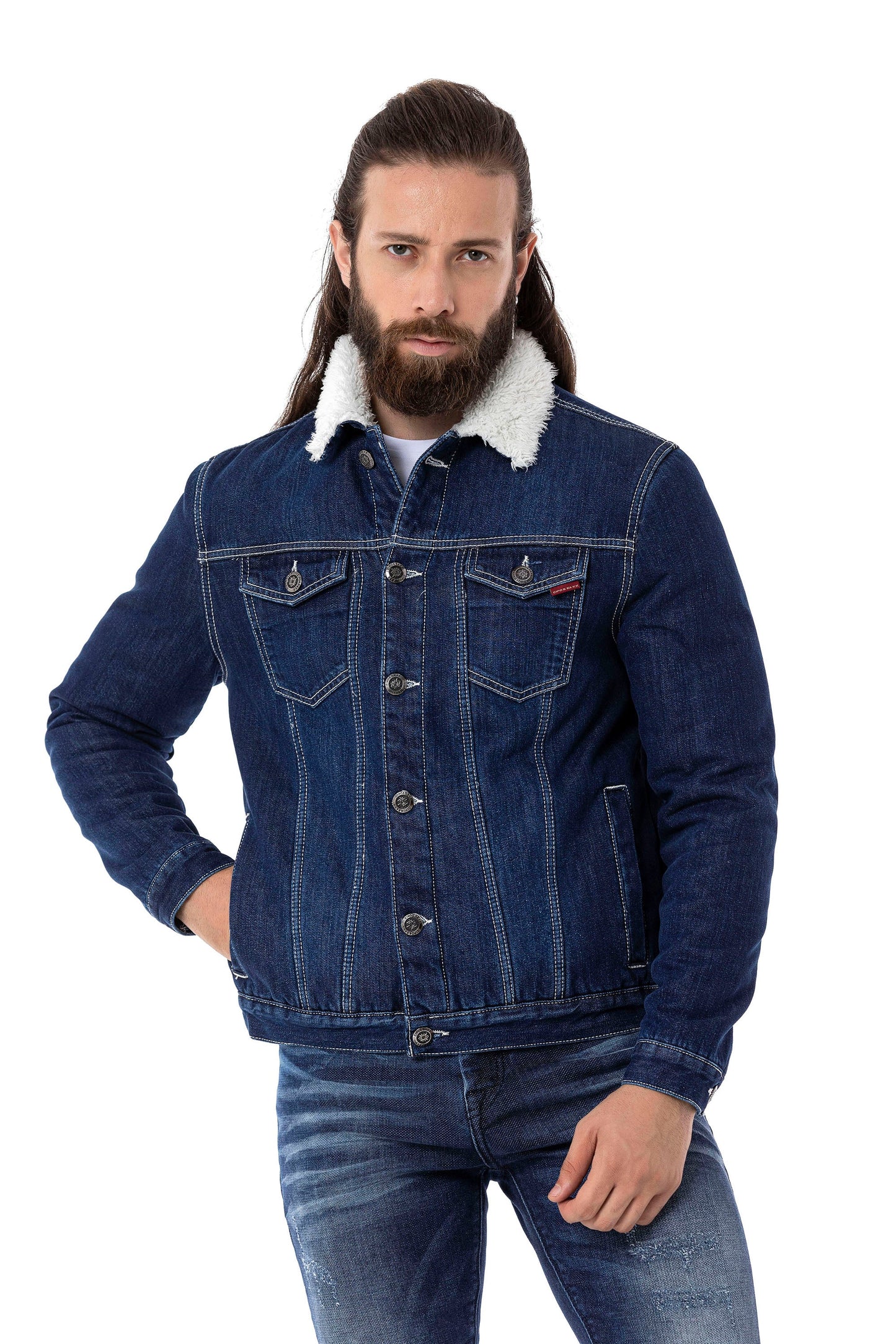 CJ294 Men's Jacket – Stylish transitional jacket with striking details