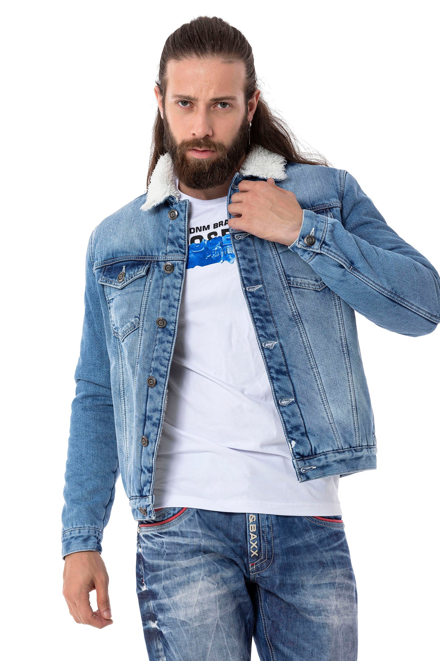 CJ294 Men's Jacket – Stylish transitional jacket with striking details