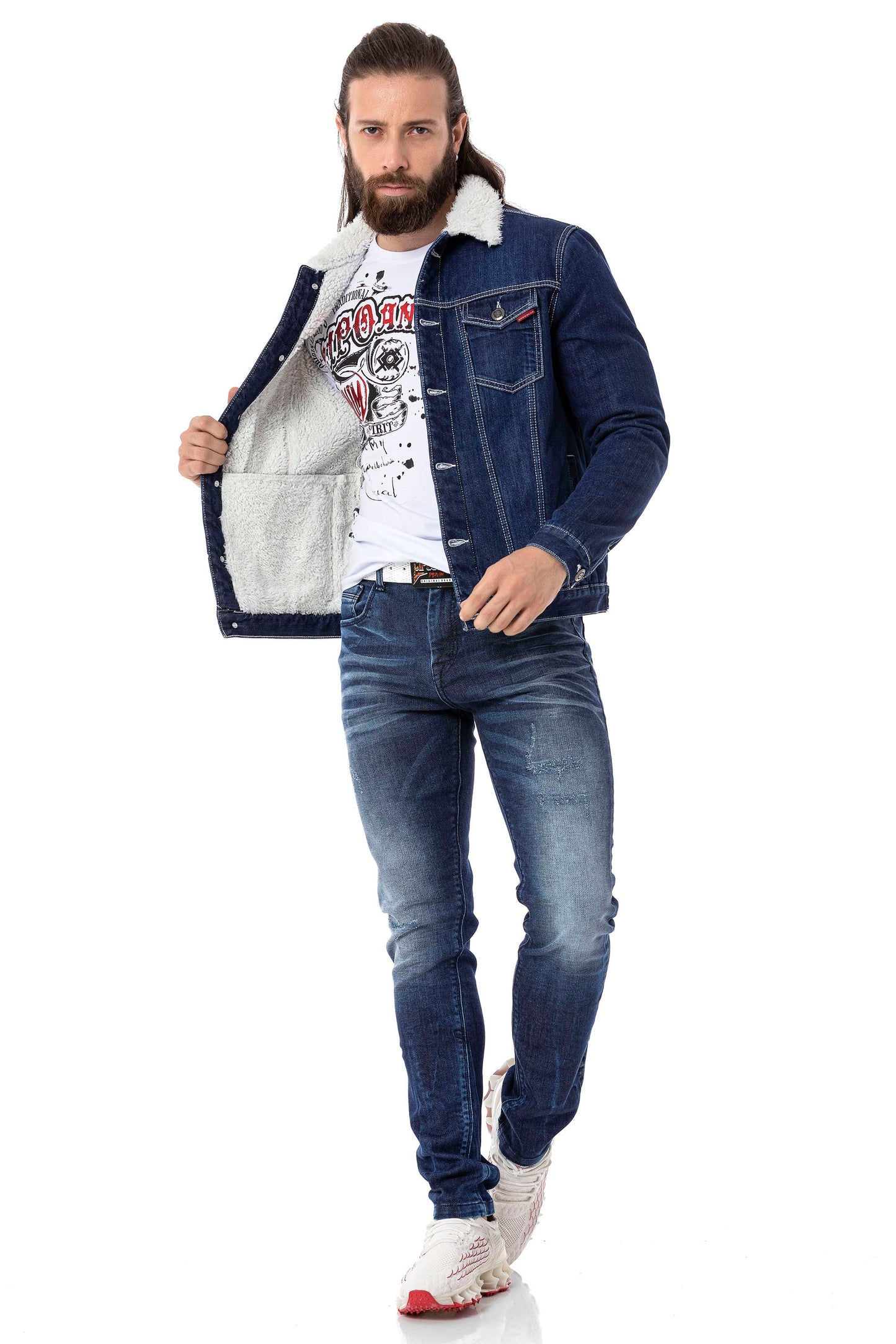 CJ294 Men's Jacket – Stylish transitional jacket with striking details