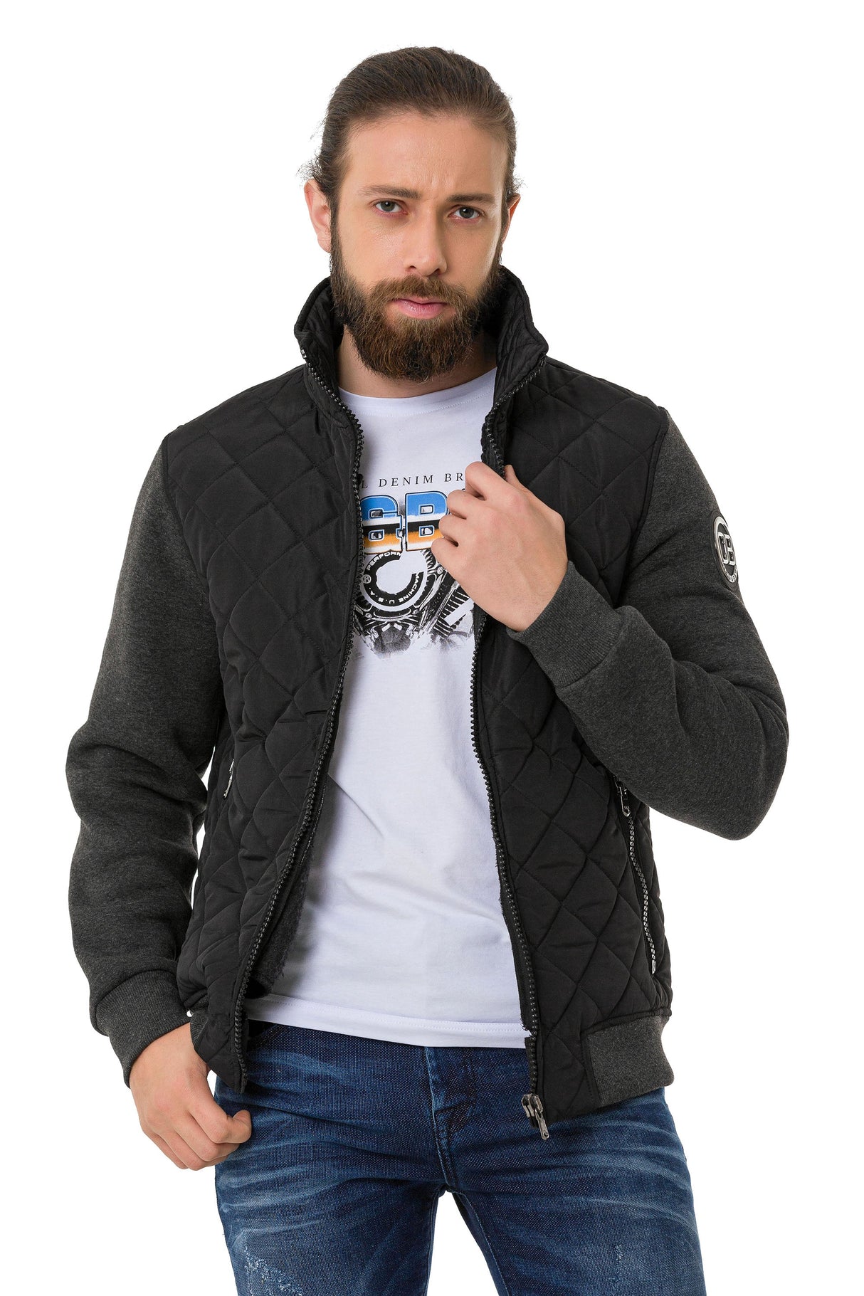 CJ295 Herren Jacke – Moderner Stil mit sportlichen Details