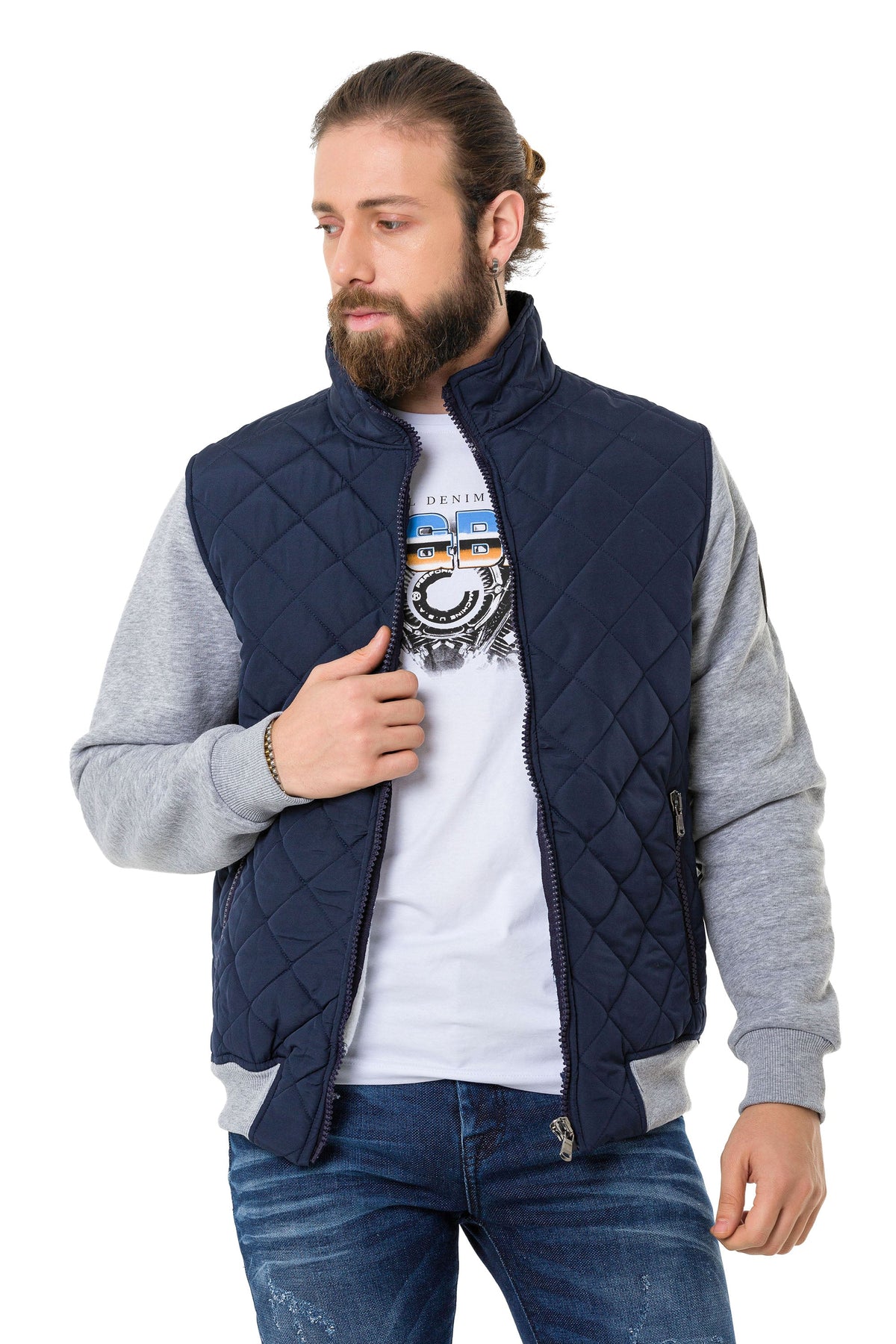 CJ295 Herren Jacke – Moderner Stil mit sportlichen Details