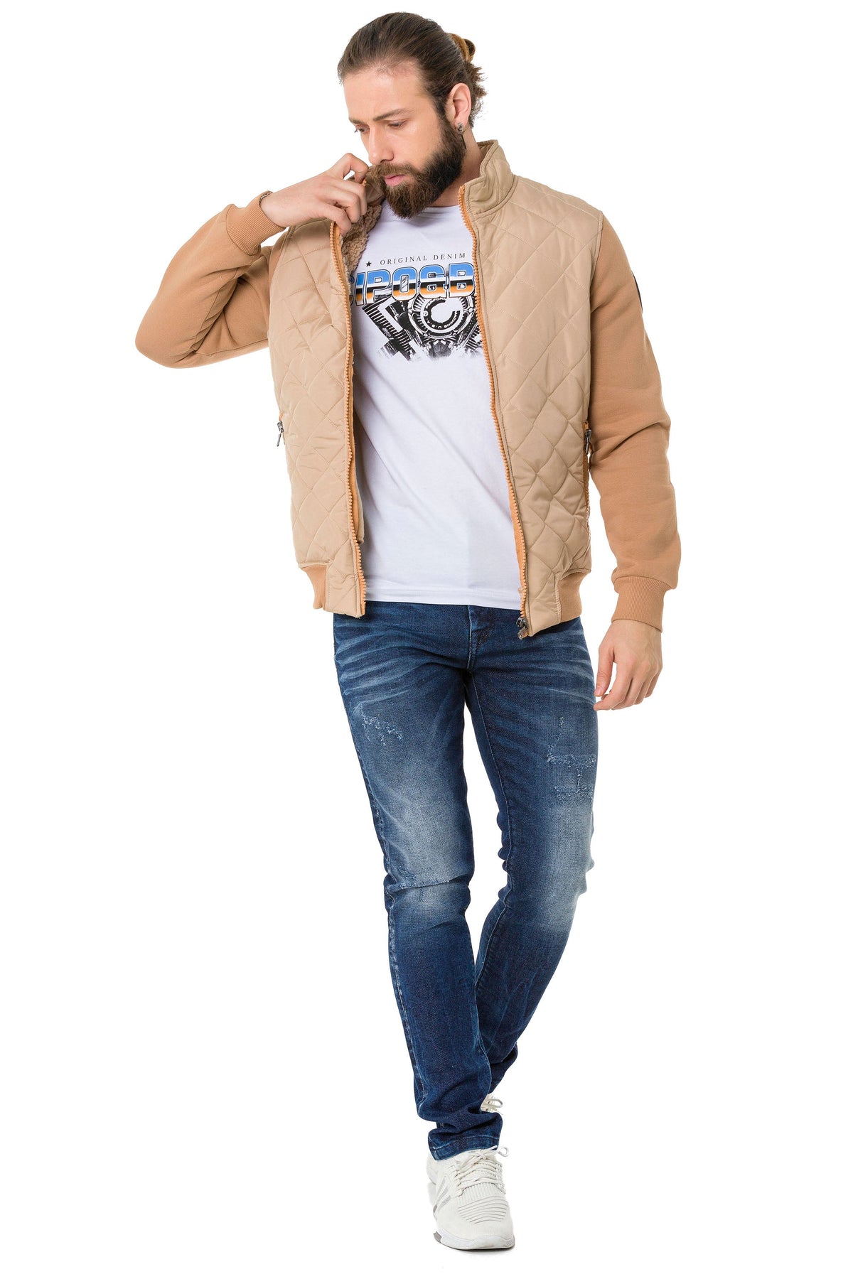 CJ295 Herren Jacke – Moderner Stil mit sportlichen Details