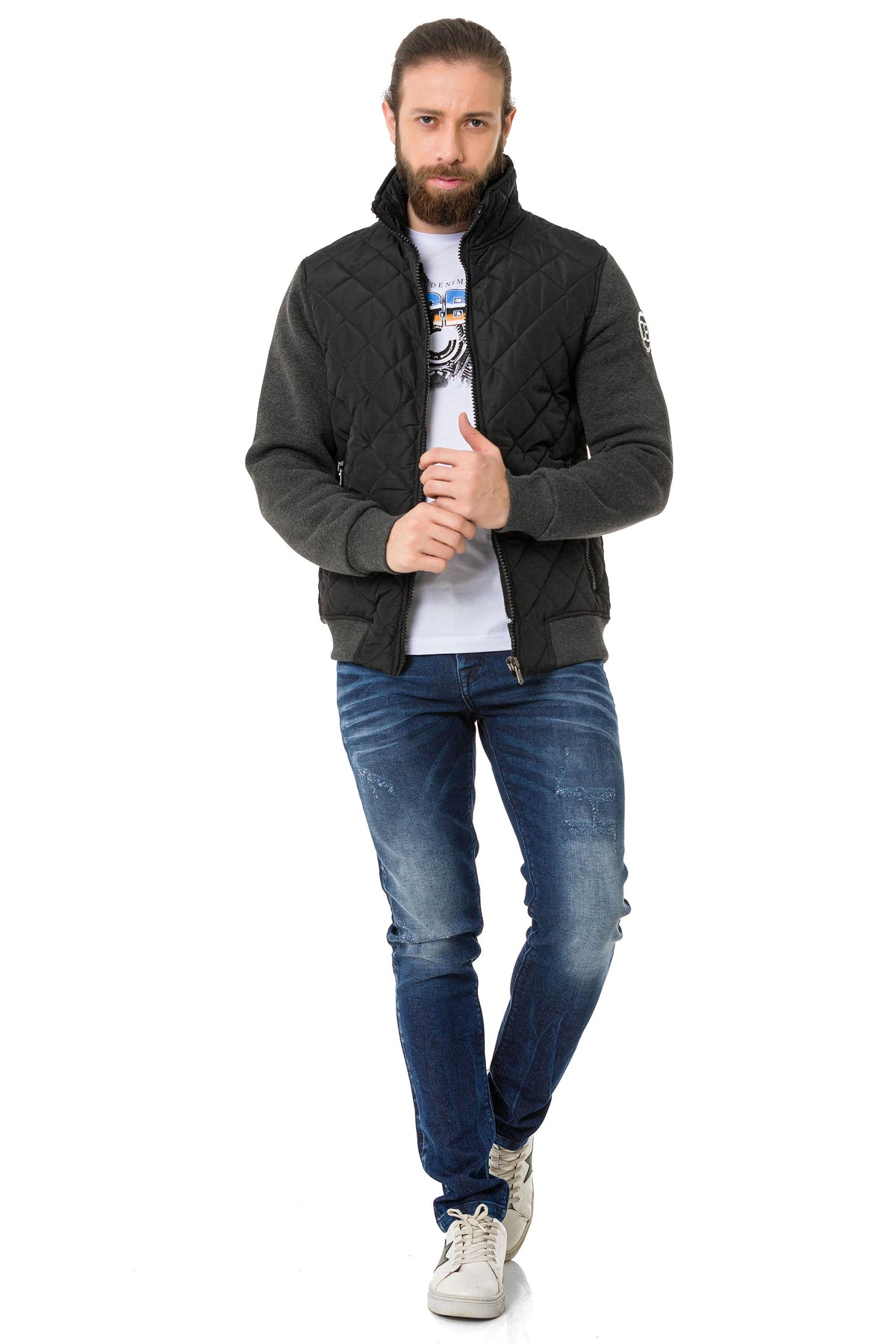 CJ295 Herren Jacke – Moderner Stil mit sportlichen Details