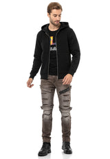 CL556 Herren Sweatjacke mit Kapuze - Verschiedene Farben