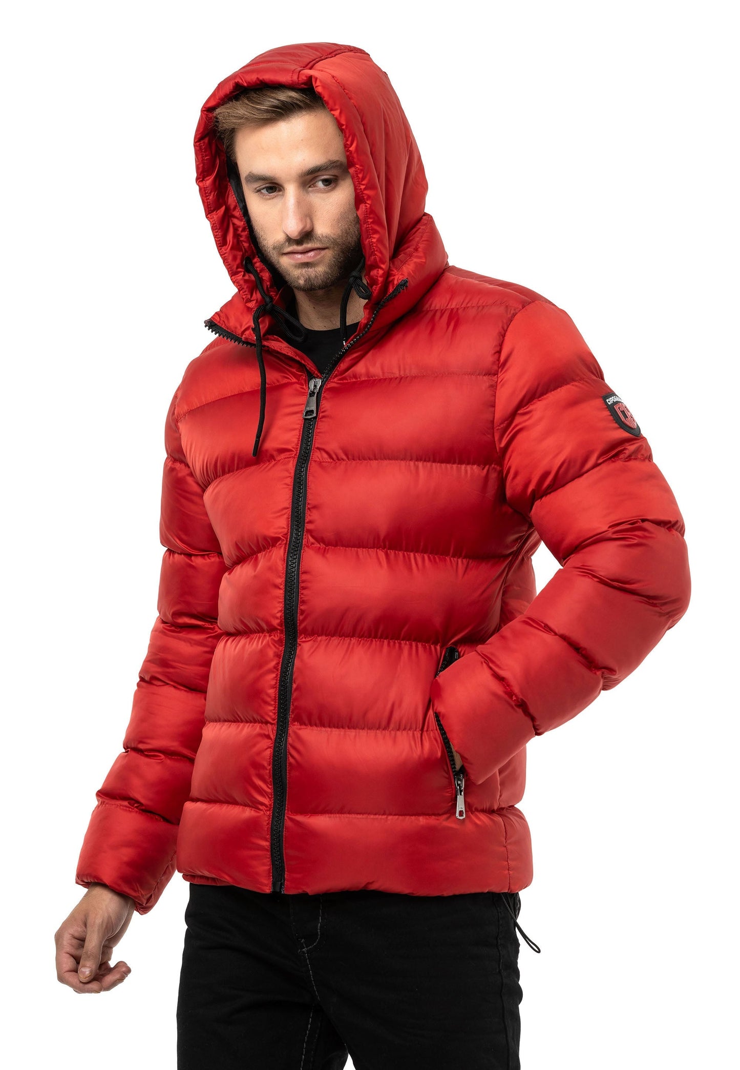 CM224 Men's Winter Jacket – Classic &amp; Functional | Detachable Hood with Zipper