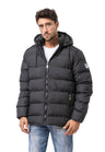 CM224 Herren Winterjacke – Klassisch & funktional | Abnehmbare Kapuze mit Reißverschluss