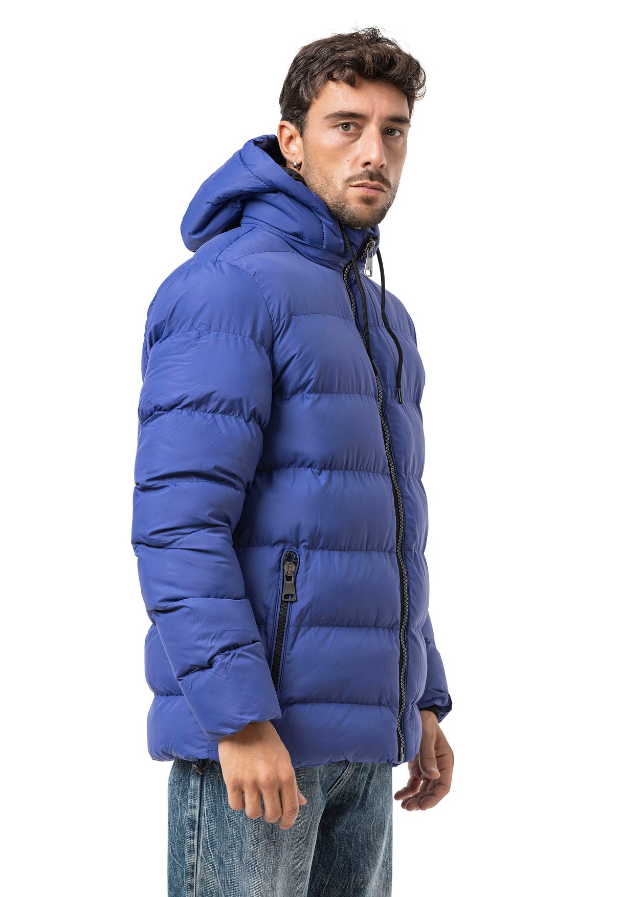 CM224 Herren Winterjacke – Klassisch & funktional | Abnehmbare Kapuze mit Reißverschluss