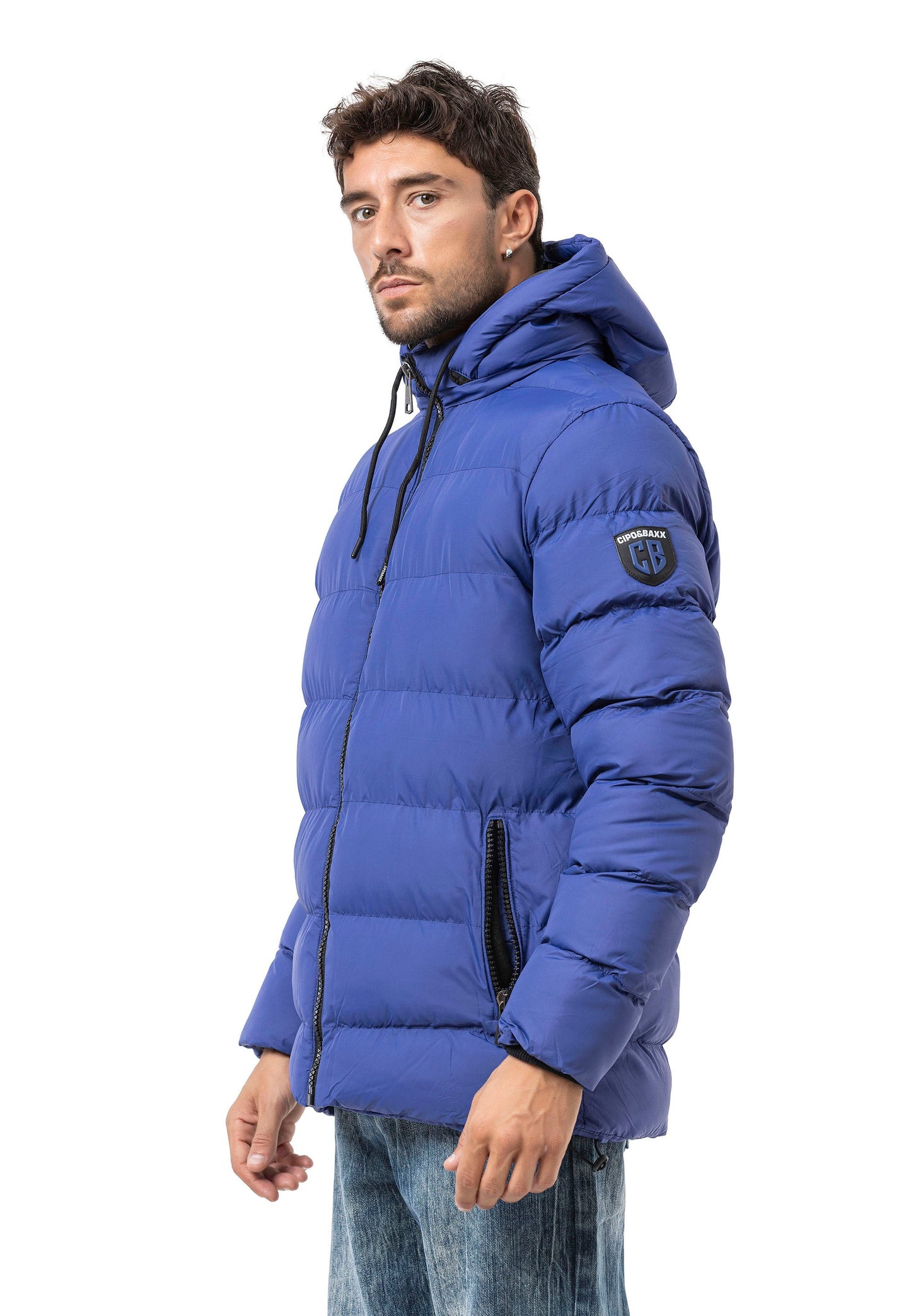 CM224 Men's Winter Jacket – Classic &amp; Functional | Detachable Hood with Zipper