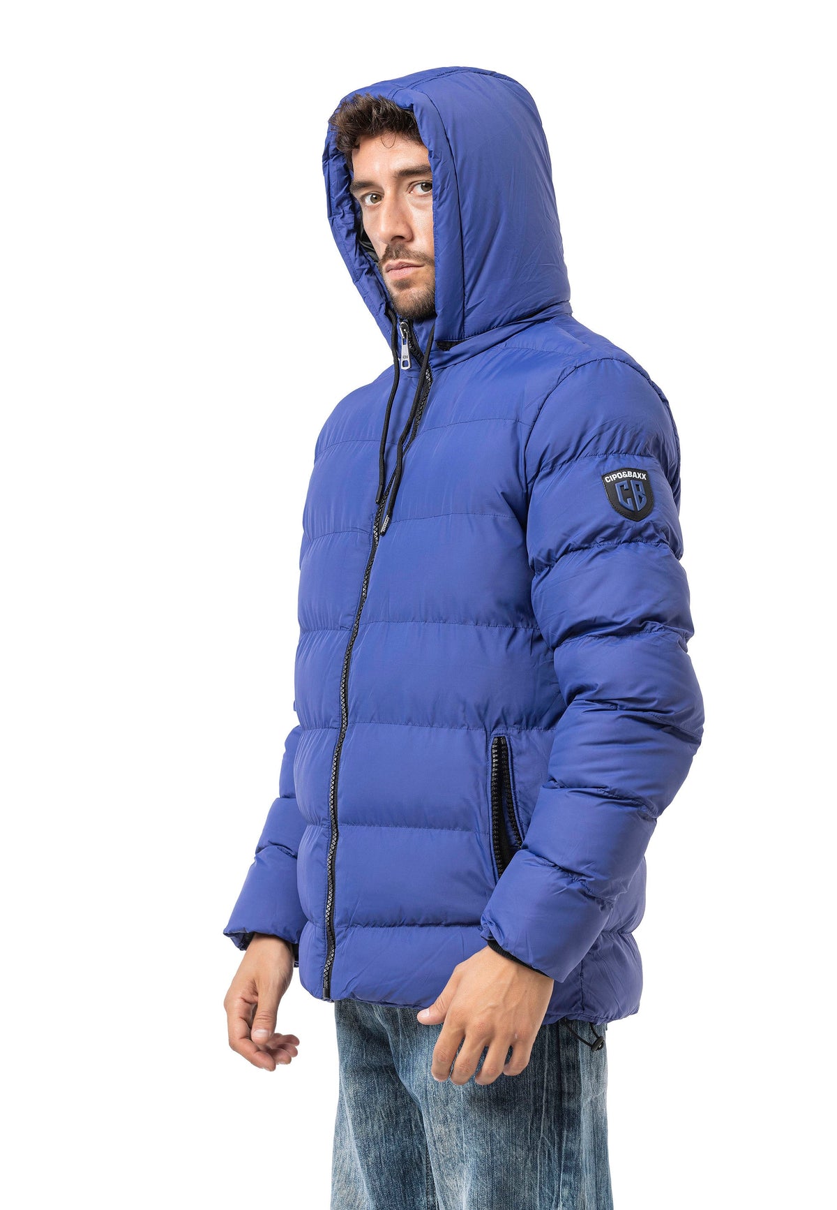 CM224 Men's Winter Jacket – Classic &amp; Functional | Detachable Hood with Zipper